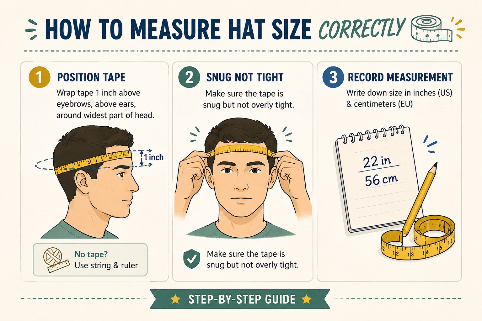 How to Measure Hat Size Correctly